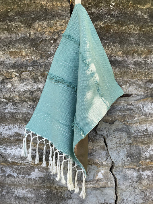 Clear River Tasselled ~ Hand-towel